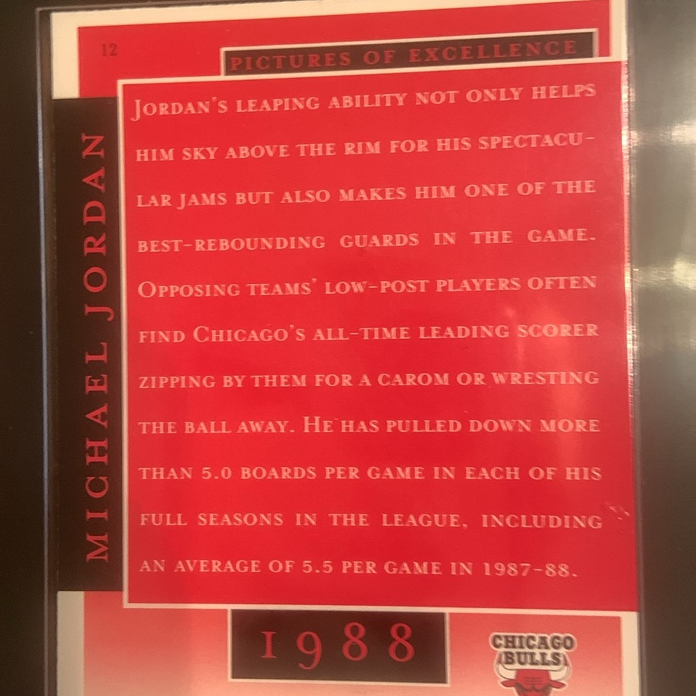 Michael Jordan 🏀 Timeline Card Display-Black & Gold Frame / Red Cards 1987-1994 - Picture 12 of 17